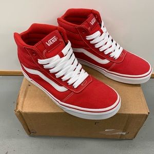Hightop Red Vans Old Skool